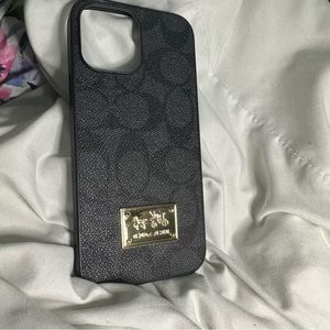 iPhone 13 Pro Max Case Black Coach